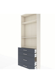 Arges Dolap 3 Raflı 4 Çekmeceli 88x30x243 - S33M048V2A
