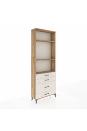 Arges Dolap 3 Raflı 4 Çekmeceli 88x30x243 Çam-Aytaşı