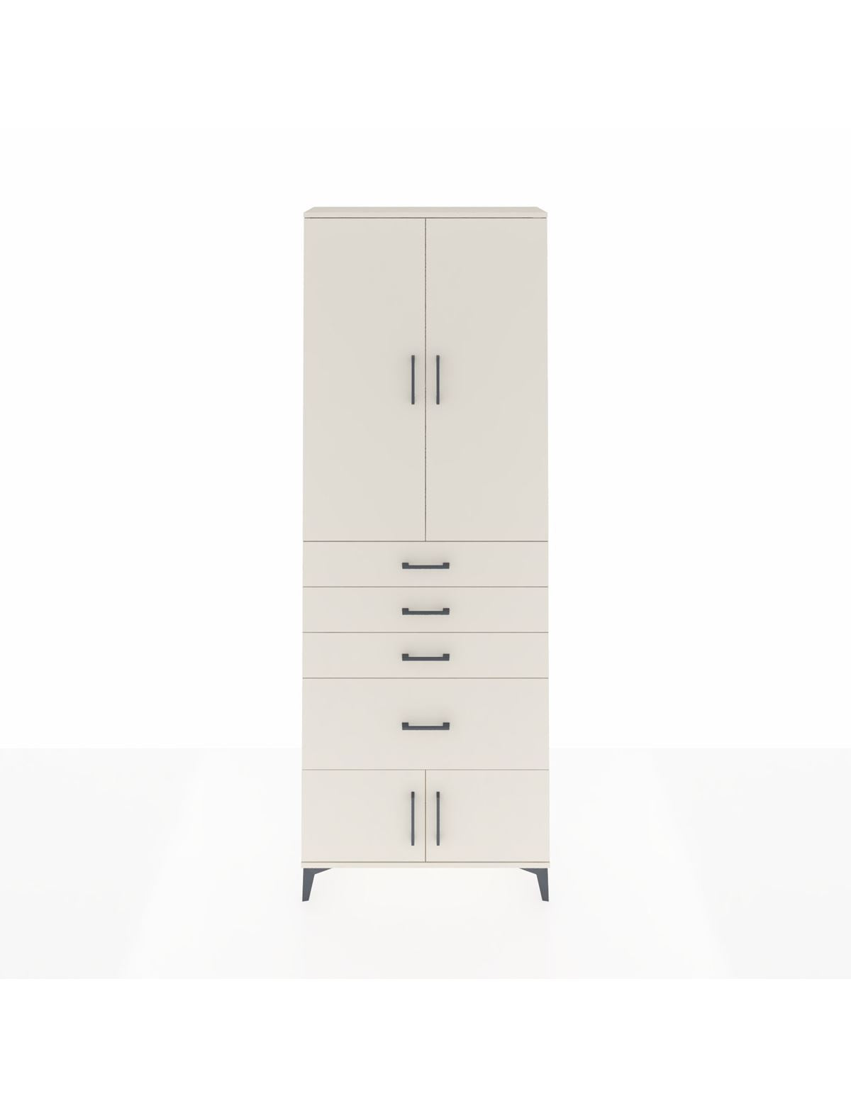 Arges Dolap 2 Raflı 4 Çekmeceli 4 Kapaklı 88x30x243 Aytaşı-Aytaşı