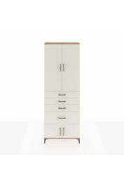 Arges Dolap 2 Raflı 4 Çekmeceli 4 Kapaklı 88x30x243 Çam-Aytaşı