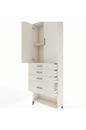 Arges Dolap 2 Raflı 4 Çekmeceli 2 Kapaklı 88x30x243 Aytaşı-Aytaşı