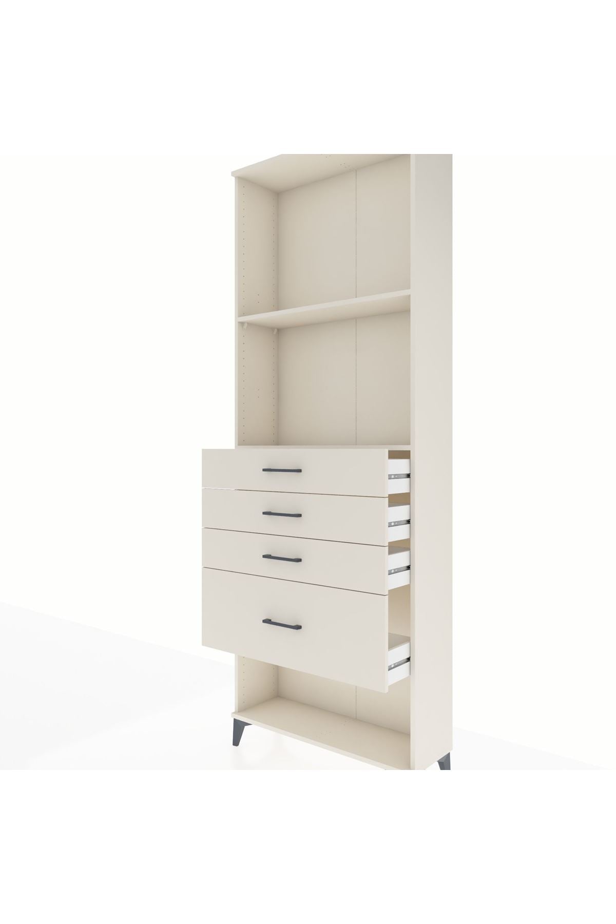 Arges Dolap 2 Raflı 4 Çekmeceli 88x30x243 Aytaşı-Aytaşı