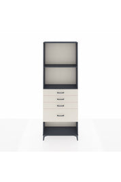 Arges Dolap 2 Raflı 4 Çekmeceli 88x30x243 Antrasit-Aytaşı