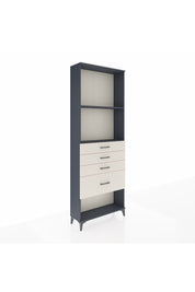 Arges Dolap 2 Raflı 4 Çekmeceli 88x30x243 Antrasit-Aytaşı