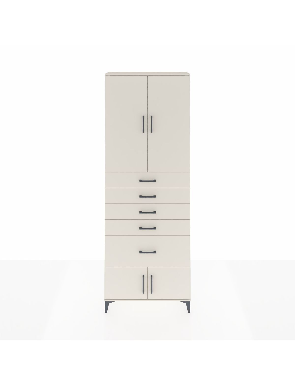 Arges Dolap 2 Raflı 5 Çekmeceli 4 Kapaklı 88x30x243 Aytaşı-Aytaşı