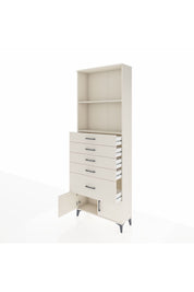 Arges Dolap 2 Raflı 5 Çekmeceli 2 Kapaklı 88x30x243 Aytaşı-Aytaşı