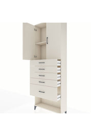 Arges Dolap 2 Raflı 5 Çekmeceli 2 Kapaklı 88x30x243 Aytaşı-Aytaşı