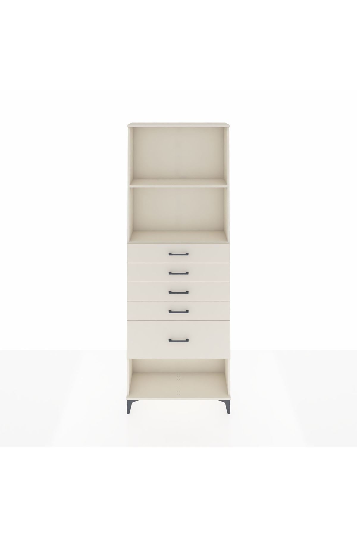 Arges Dolap 2 Raflı 5 Çekmeceli 88x30x243 Aytaşı-Aytaşı