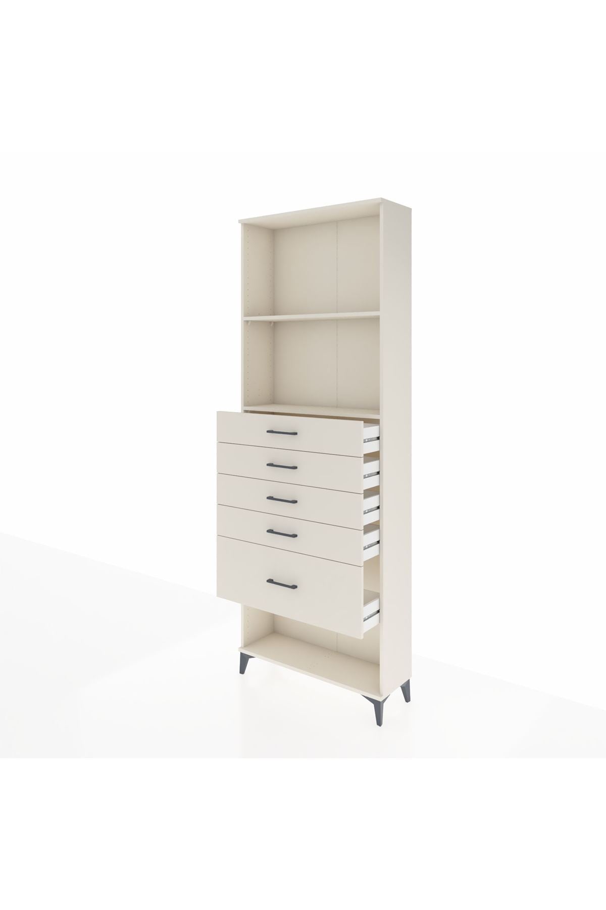 Arges Dolap 2 Raflı 5 Çekmeceli 88x30x243 Aytaşı-Aytaşı