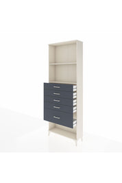 Arges Dolap 2 Raflı 5 Çekmeceli 88x30x243 Aytaşı-Antrasit