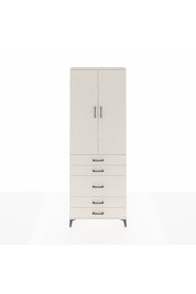 Arges Dolap 4 Raflı 5 Çekmeceli 2 Kapaklı 88x30x243 Aytaşı-Aytaşı