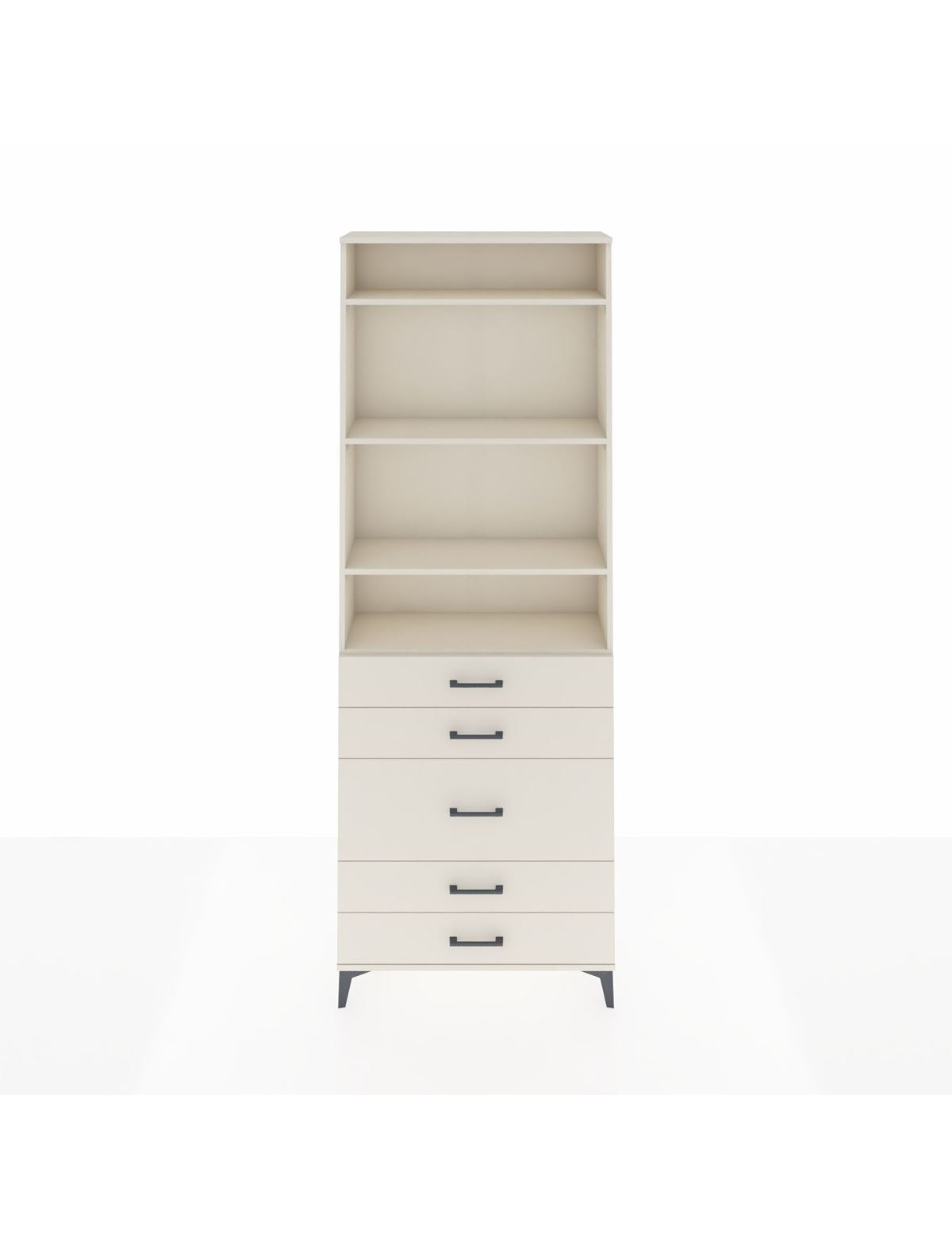 Arges Dolap 4 Raflı 5 Çekmeceli 88x30x243 Aytaşı-Aytaşı