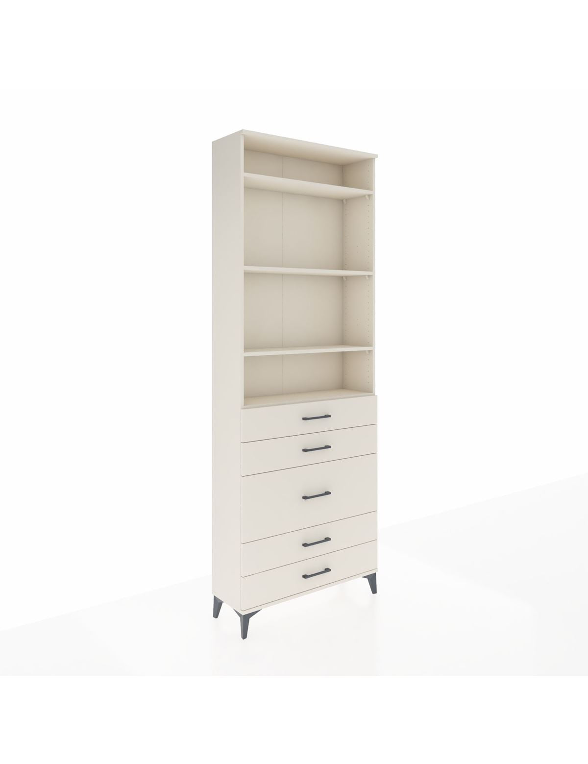 Arges Dolap 4 Raflı 5 Çekmeceli 88x30x243 Aytaşı-Aytaşı