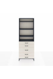 Arges Dolap 4 Raflı 5 Çekmeceli 88x30x243 Antrasit-Aytaşı