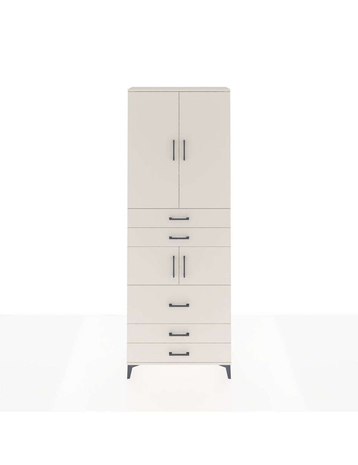 Arges Dolap 4 Raflı 5 Çekmeceli 4 Kapaklı 88x30x243 Aytaşı-Aytaşı