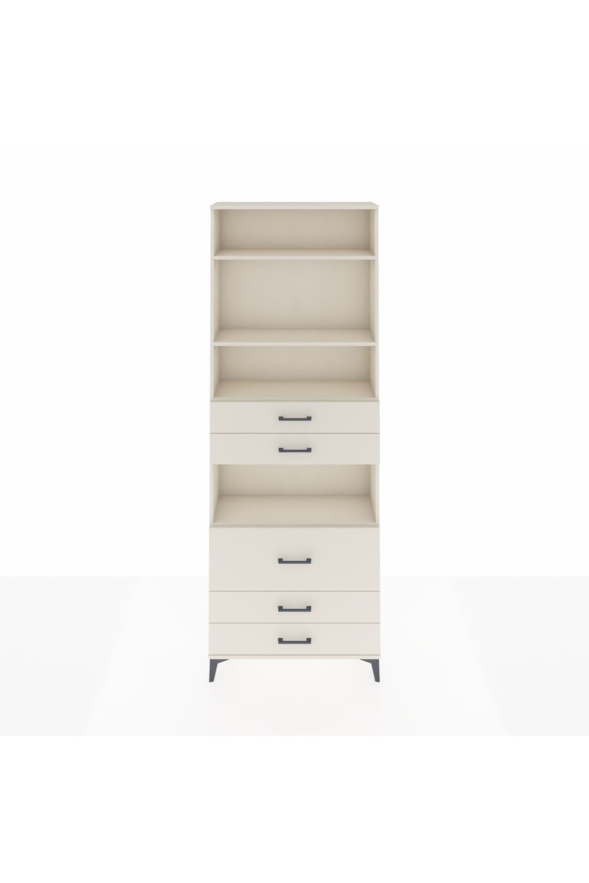 Arges Dolap 4 Raflı 5 Çekmeceli 88x30x243 Aytaşı-Aytaşı