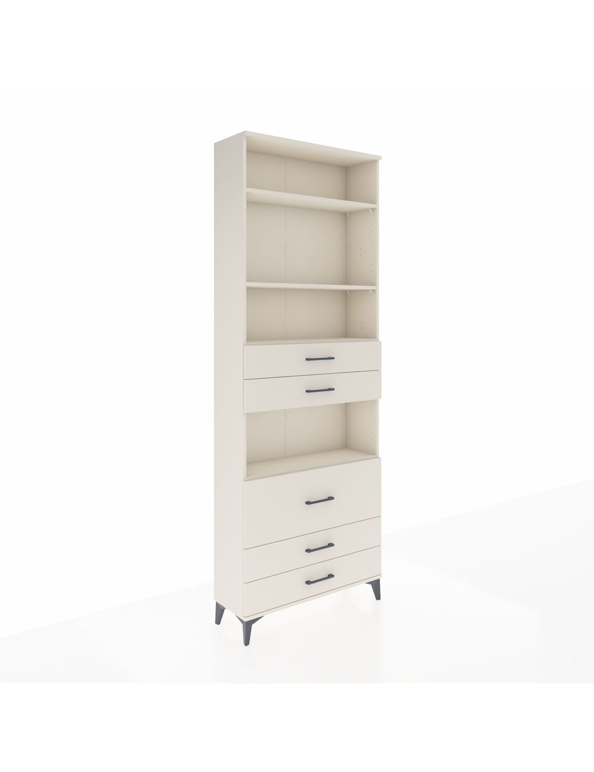 Arges Dolap 4 Raflı 5 Çekmeceli 88x30x243 Aytaşı-Aytaşı