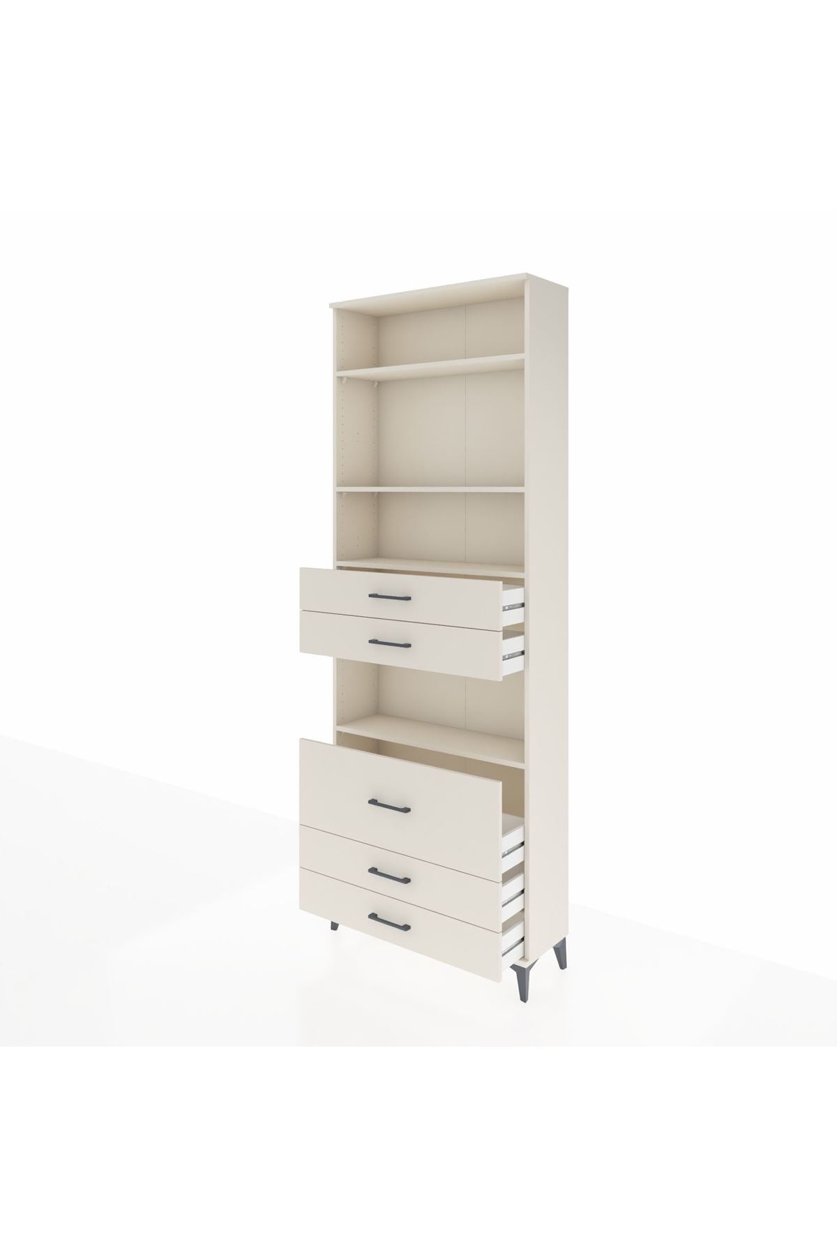 Arges Dolap 4 Raflı 5 Çekmeceli 88x30x243 Aytaşı-Aytaşı