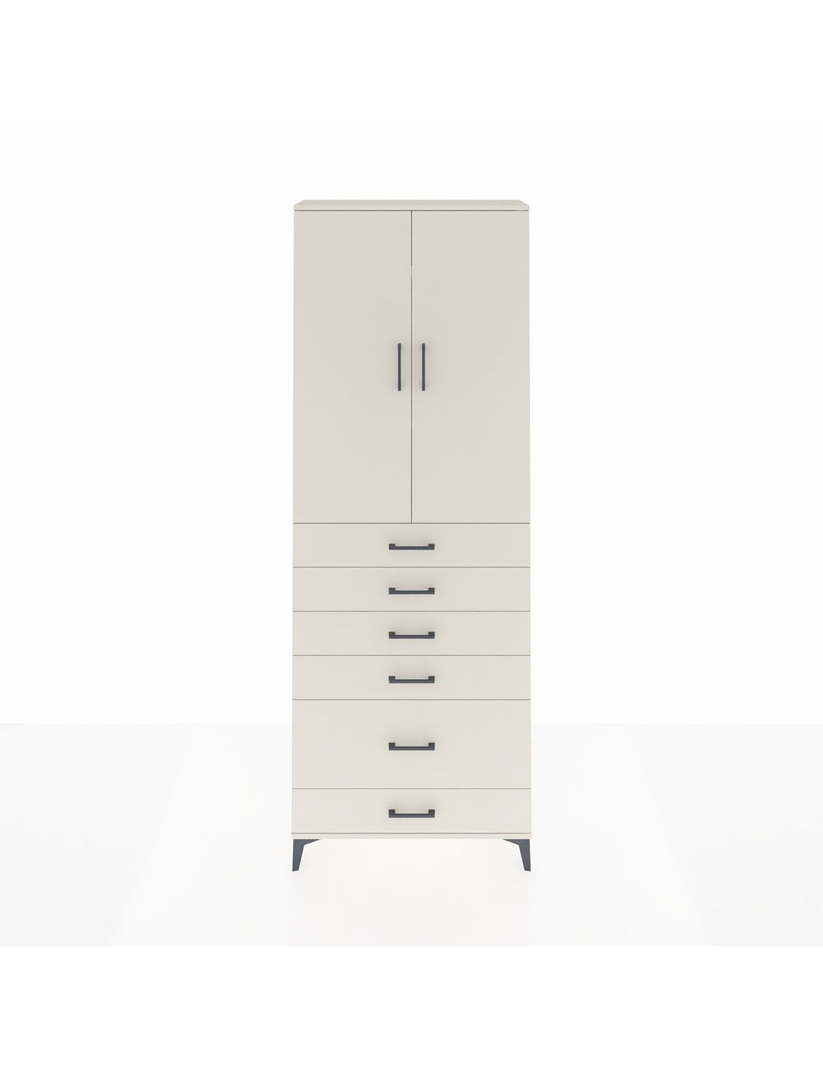 Arges Dolap 3 Raflı 6 Çekmeceli 2 Kapaklı 88x30x243 Aytaşı-Aytaşı