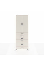 Arges Dolap 3 Raflı 6 Çekmeceli 2 Kapaklı 88x30x243 Aytaşı-Aytaşı