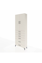 Arges Dolap 3 Raflı 6 Çekmeceli 2 Kapaklı 88x30x243 Aytaşı-Aytaşı