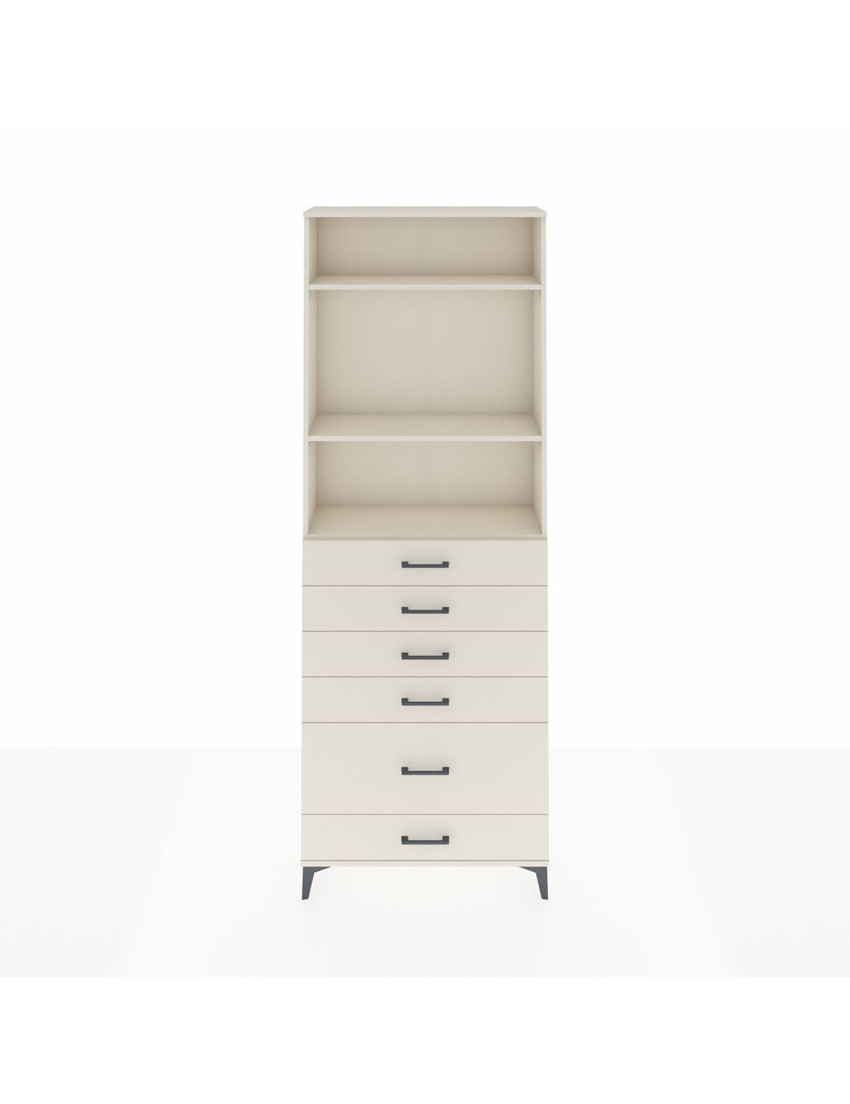 Arges Dolap 3 Raflı 6 Çekmeceli 88x30x243 Aytaşı-Aytaşı