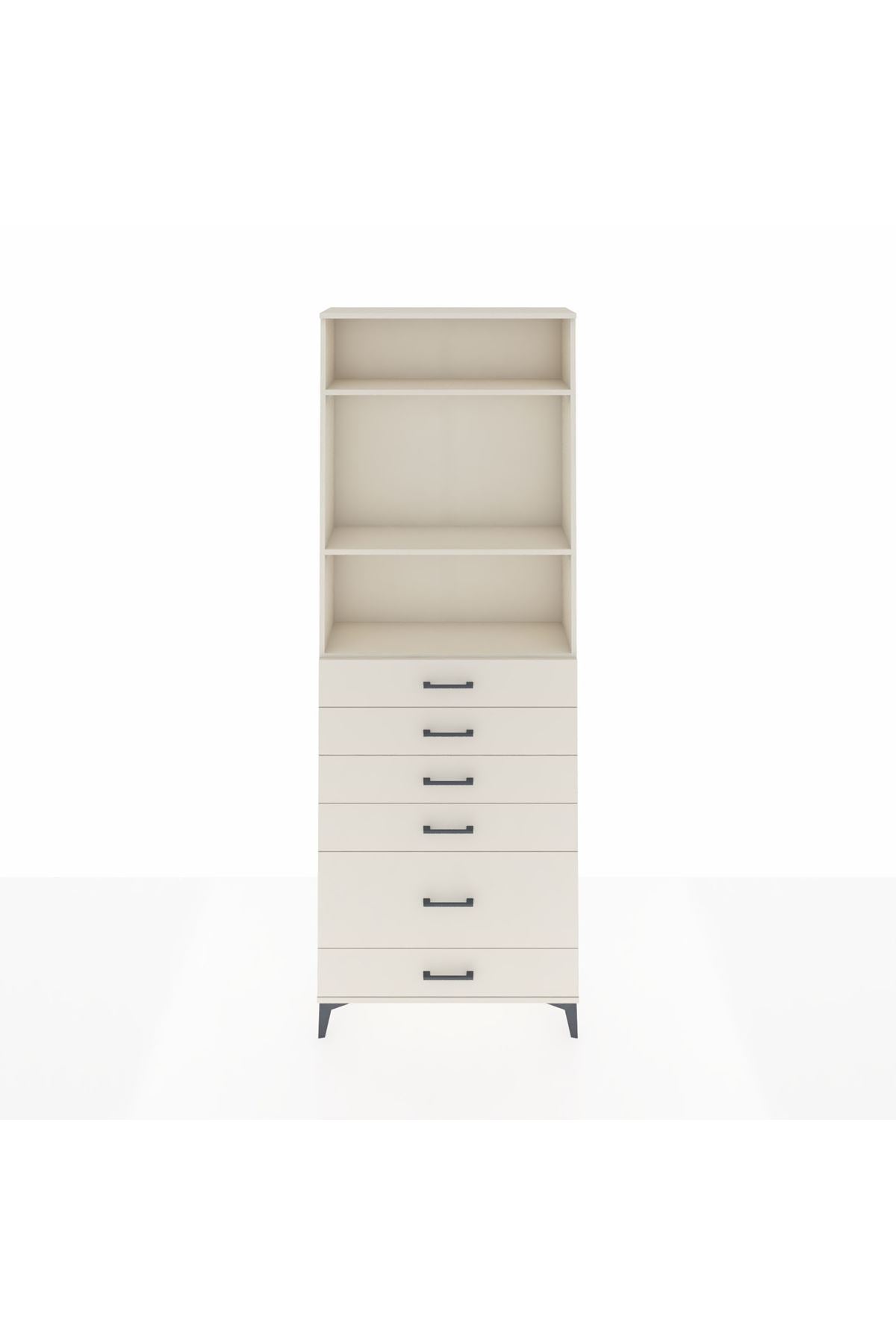 Arges Dolap 3 Raflı 6 Çekmeceli 88x30x243 Aytaşı-Aytaşı