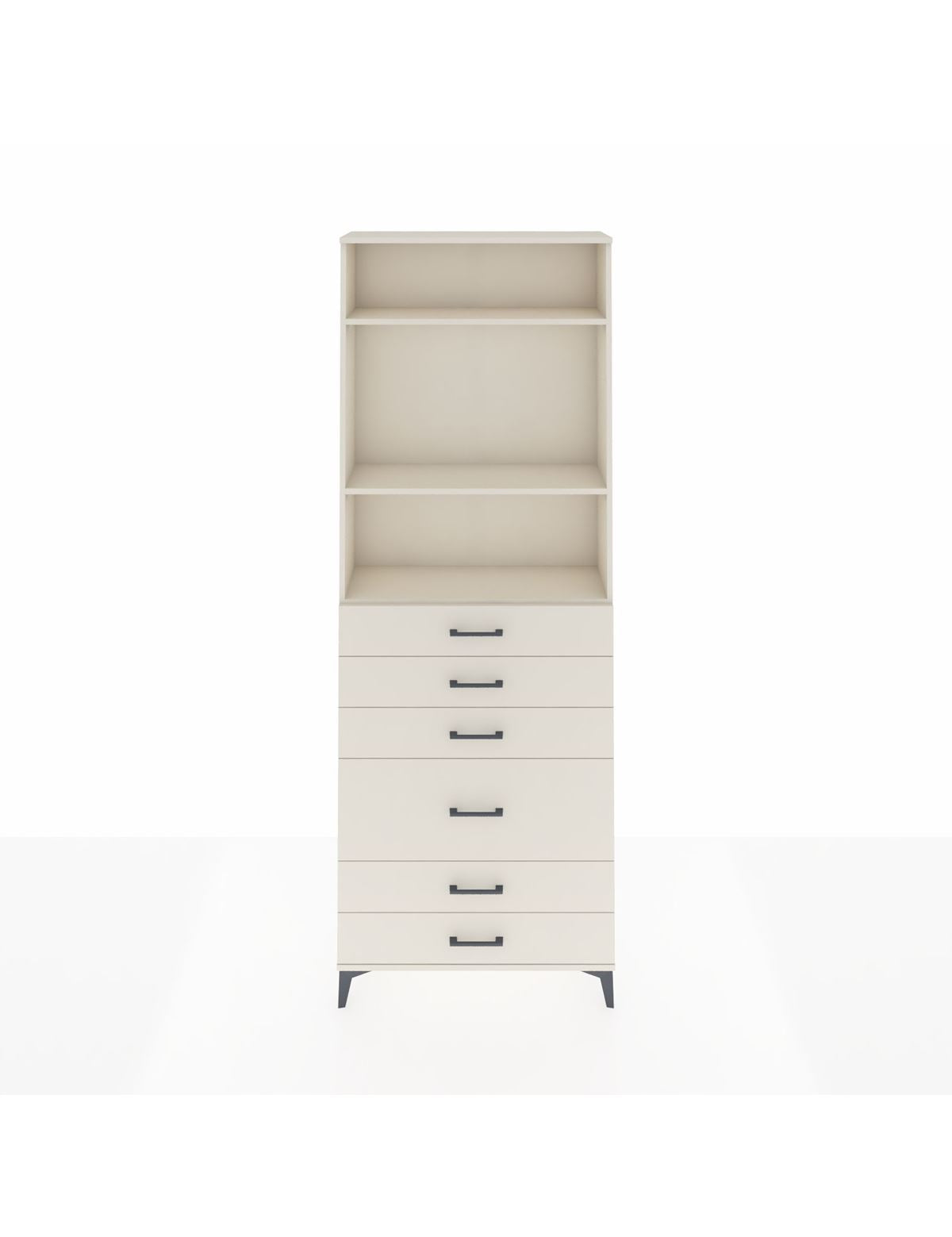 Arges Dolap 3 Raflı 6 Çekmeceli 2 Kapaklı 88x30x243 Aytaşı-Aytaşı