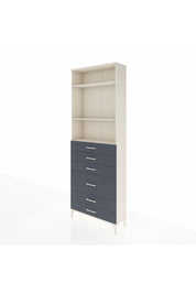 Arges Dolap 3 Raflı 6 Çekmeceli 2 Kapaklı 88x30x243 Aytaşı-Antrasit