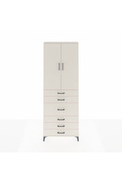 Arges Dolap 4 Raflı 4 Çekmeceli 2 Kapaklı 88x30x243 Aytaşı-Aytaşı