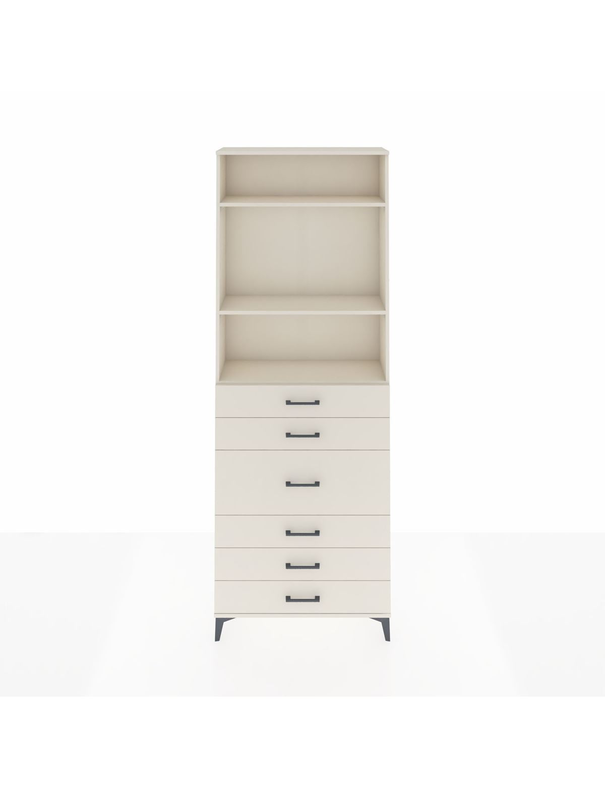 Arges Dolap 3 Raflı 7 Çekmeceli 2 Kapaklı 88x30x243 Aytaşı-Aytaşı