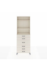 Arges Dolap 3 Raflı 7 Çekmeceli 2 Kapaklı 88x30x243
