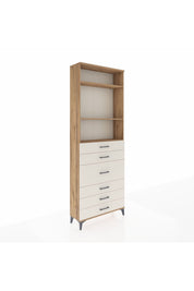 Arges Dolap 3 Raflı 7 Çekmeceli 2 Kapaklı 88x30x243 Çam-Aytaşı