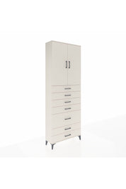 Arges Dolap 3 Raflı 5 Çekmeceli 2 Kapaklı 88x30x243 Aytaşı-Aytaşı