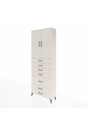 Arges Dolap 3 Raflı 5 Çekmeceli 2 Kapaklı 88x30x243 Aytaşı-Aytaşı