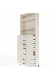 Arges Dolap 3 Raflı 7 Çekmeceli 88x30x243 Aytaşı-Aytaşı