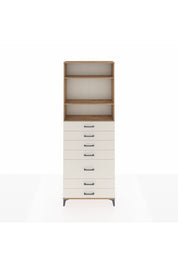 Arges Dolap 3 Raflı 7 Çekmeceli 88x30x243 Çam-Aytaşı