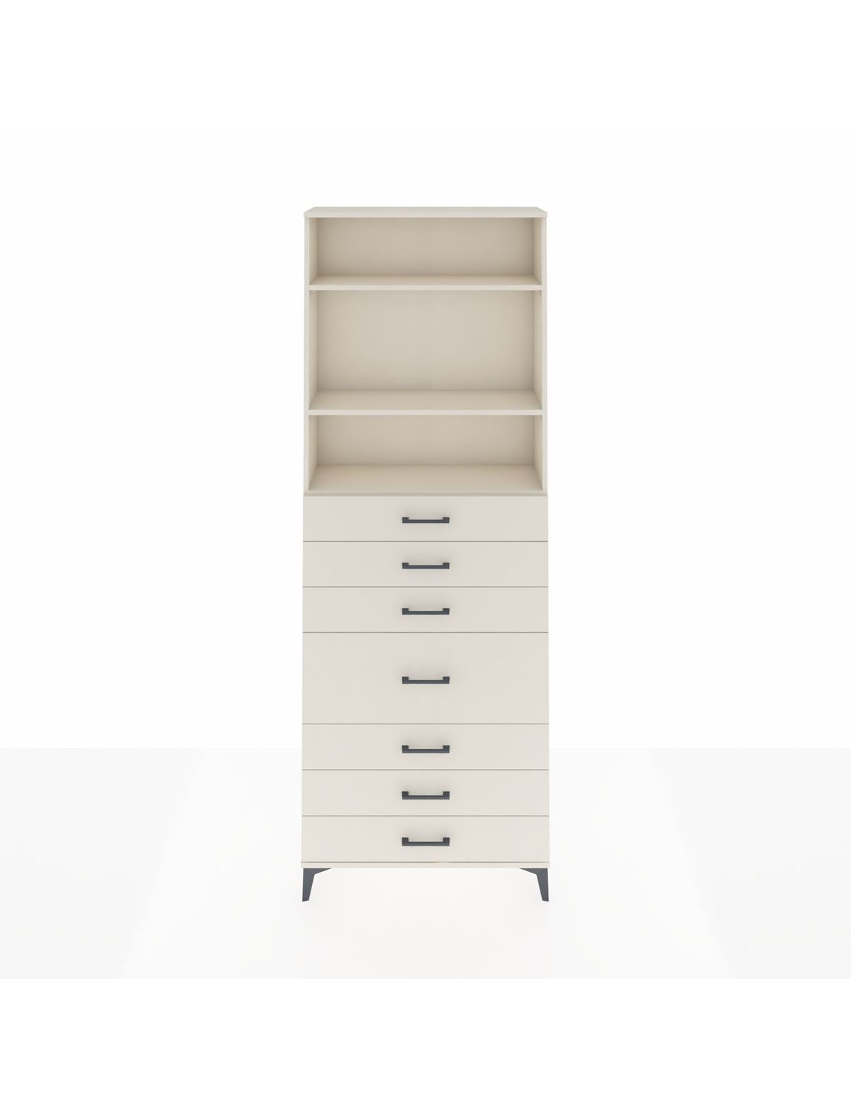 Arges Dolap 3 Raflı 7 Çekmeceli 88x30x243 Aytaşı-Aytaşı