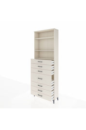 Arges Dolap 3 Raflı 7 Çekmeceli 88x30x243 - S33M072V1A