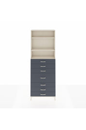 Arges Dolap 3 Raflı 7 Çekmeceli 88x30x243 Aytaşı-Antrasit