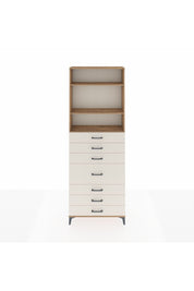 Arges Dolap 3 Raflı 7 Çekmeceli 88x30x243 Çam-Aytaşı