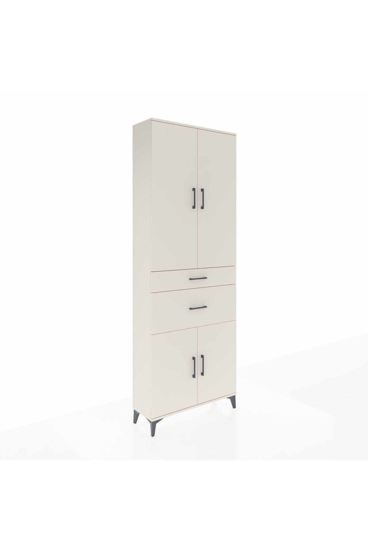 Arges Dolap 4 Raflı 2 Çekmeceli 4 Kapaklı 88x30x243 Aytaşı-Aytaşı