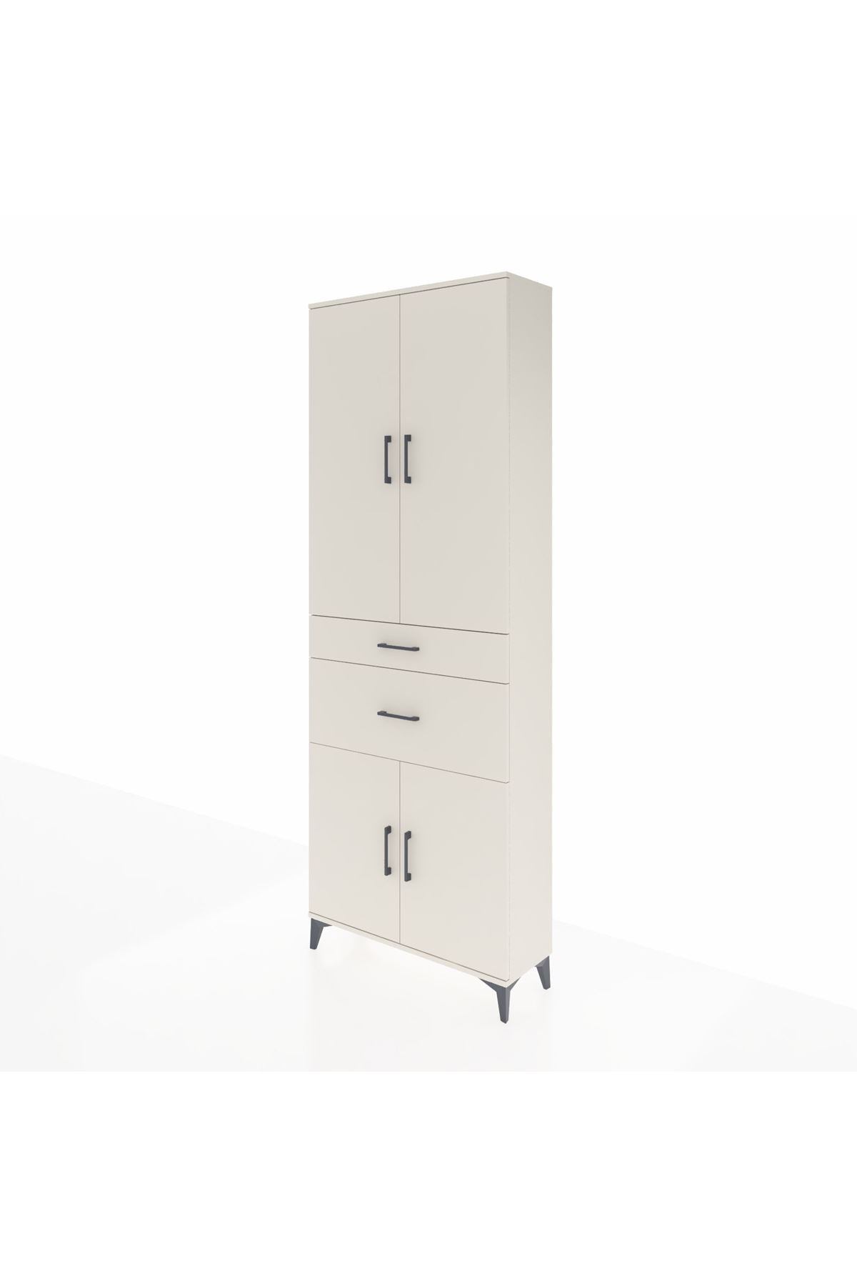 Arges Dolap 4 Raflı 2 Çekmeceli 4 Kapaklı 88x30x243 Aytaşı-Aytaşı