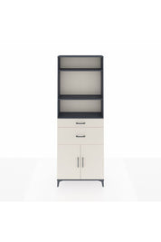 Arges Dolap 4 Raflı 2 Çekmeceli 2 Kapaklı 88x30x243 Antrasit-Aytaşı