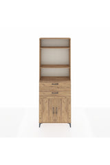 Arges Dolap 4 Raflı 2 Çekmeceli 2 Kapaklı 88x30x243