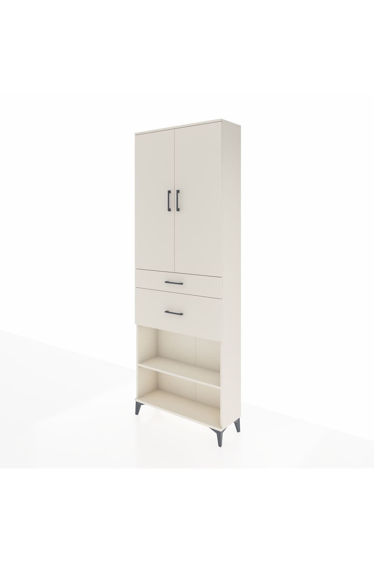 Arges Dolap 4 Raflı 2 Çekmeceli 2 Kapaklı 88x30x243 Aytaşı-Aytaşı