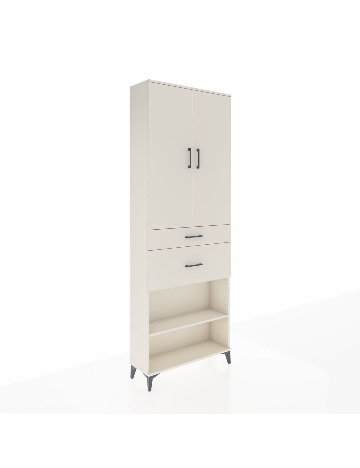 Arges Dolap 4 Raflı 2 Çekmeceli 2 Kapaklı 88x30x243 Aytaşı-Aytaşı