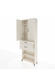 Arges Dolap 4 Raflı 2 Çekmeceli 2 Kapaklı 88x30x243 Aytaşı-Aytaşı