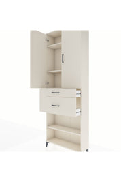 Arges Dolap 4 Raflı 2 Çekmeceli 2 Kapaklı 88x30x243 Aytaşı-Aytaşı