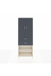 Arges Dolap 4 Raflı 2 Çekmeceli 2 Kapaklı 88x30x243 Aytaşı-Antrasit